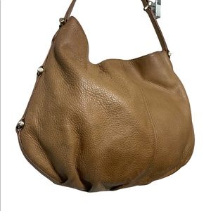 Beautiful soft leather slouch classic brown shoulder purse